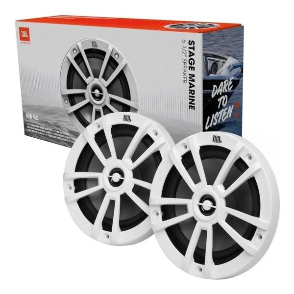 Imagem de Central Multimídia JBL Marine Wake R3500 + 4 Alto Falantes 6  Stage Marine 120w - Branco