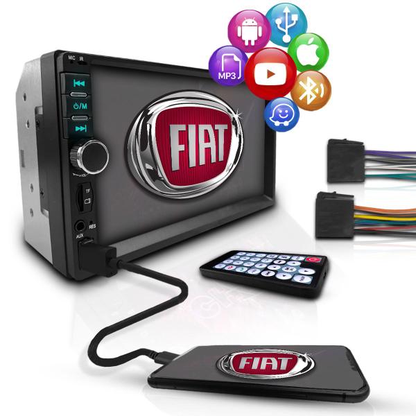 Central Multimídia Universal 2 Din Mp5 Bt Espelhamento Fiat - First Option Central Multimídia Universal 2 Din Mp5 Bt Espelhamento Fiat - First Option