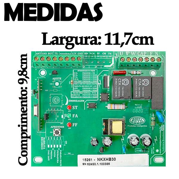 Central Placa de Comando Para Portão Eletrônico Motor 433MHZ Rossi Kxhb30 Imagem de Central Placa de Comando Para Portão Eletrônico Motor 433MHZ Rossi Kxhb30