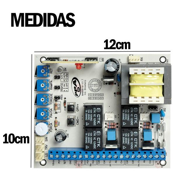 Imagem de Central Placa Motor Portão Eletronico Pivotante Dupla 5t Ppa