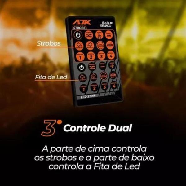 Imagem de Central Strobo Rgb Ritmico 3.0 Avulso Com Controle AJK