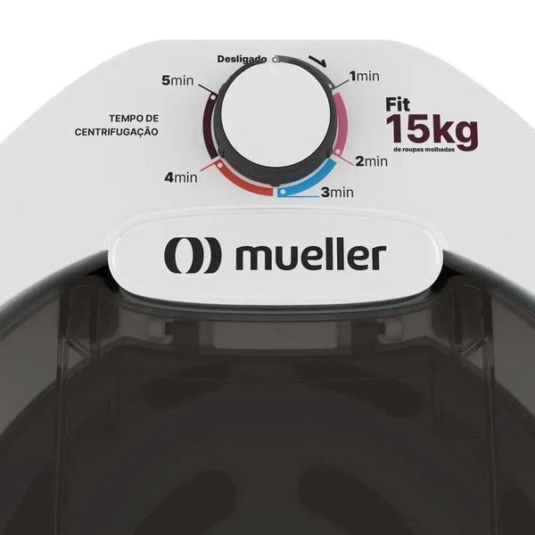 Imagem de Centrífuga de Roupas Mueller FIT 15 Kg de Roupa Molhada, Branca - 220 Volts   