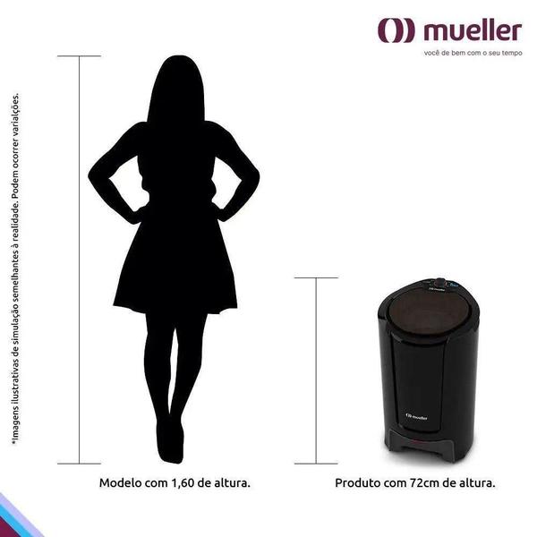 Imagem de Centrífuga De Roupas Mueller Fit 15Kg De Roupa Molhada Preta