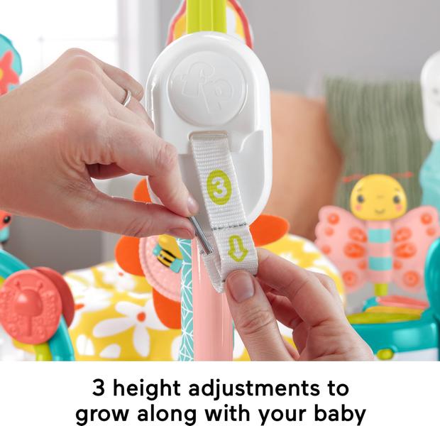 Imagem de Centro de atividades Baby Bouncer Fisher-Price Jumperoo com brinquedos