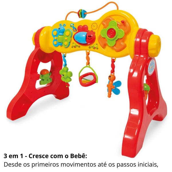 Imagem de Centro De Atividades Mesinha Didática Infantil 3 Em 1 com Som Brinquedo Educativo Presente Criativo