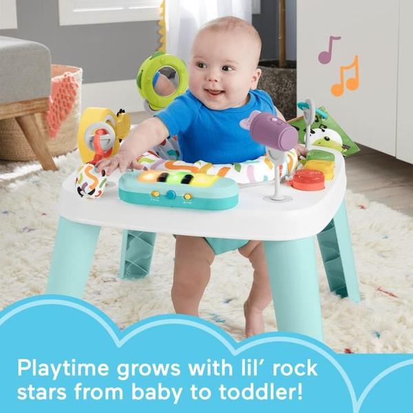 Imagem de Centro de atividades para bebês 3 em 1 da Fisher-Price com música e luzes - Mattel Hnr23