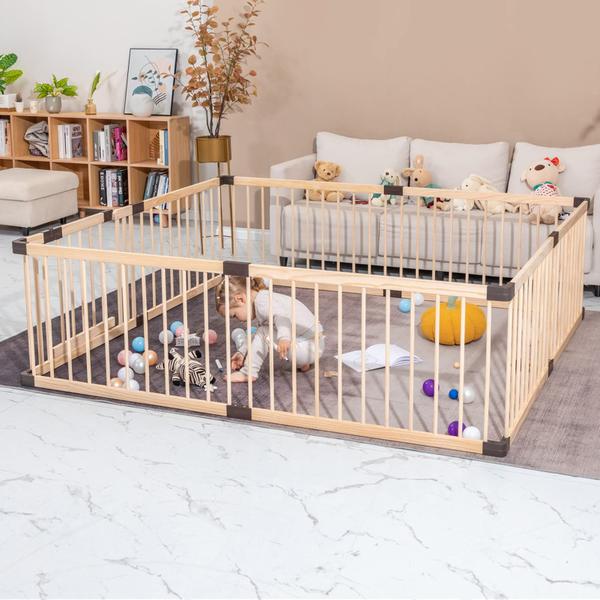 Imagem de Centro de atividades para bebês Playpen Conababy Baby Playpen Wooden Baby