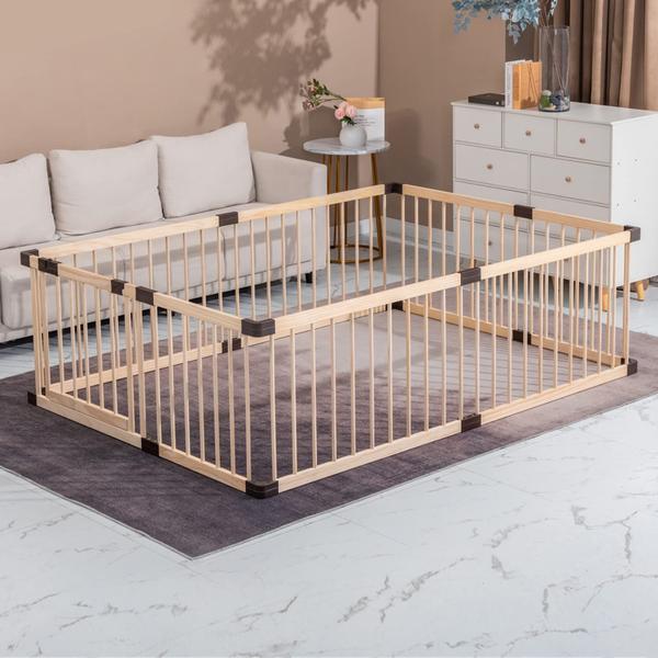 Imagem de Centro de atividades para bebês Playpen Conababy Baby Playpen Wooden Baby