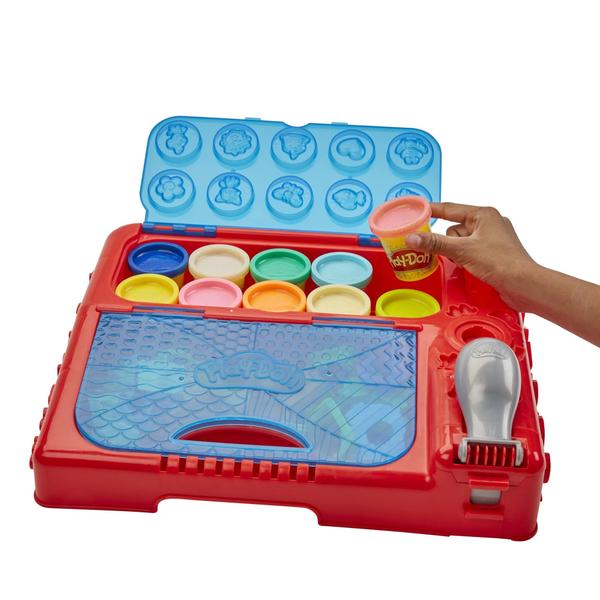 Imagem de Centro de atividades Play-Doh Grab 'n Go com 30 ferramentas e 10 latas