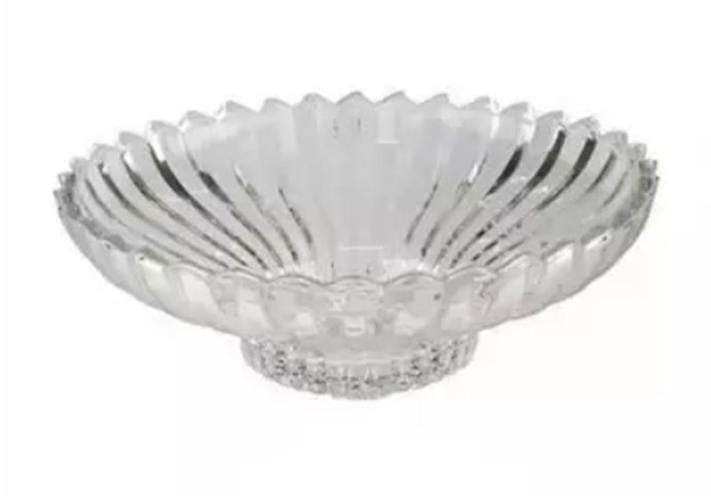 Imagem de Centro de Mesa Cristal Jenova 31.7cm Fruteira Prato Decoração