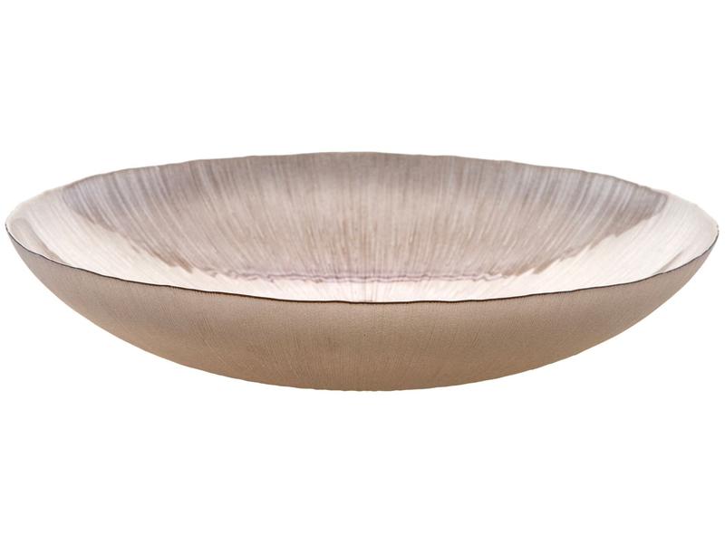 Imagem de Centro de Mesa de Vidro Oval Nell Rose Gold