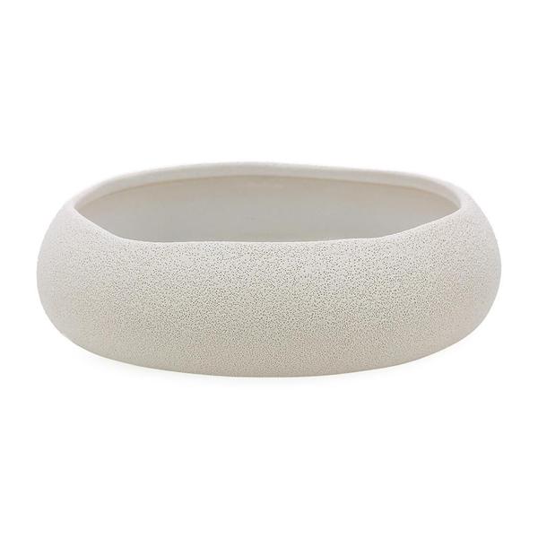 Imagem de CENTRO DE MESA EM CERAMICA OFF WHITE MART 34cm