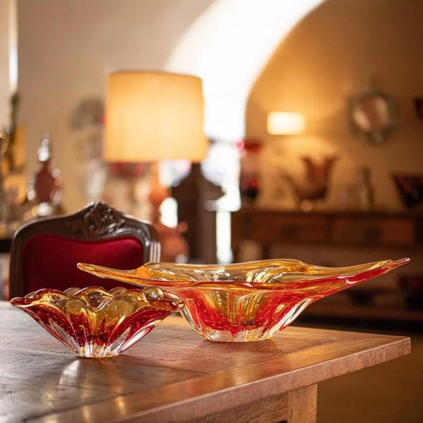 Imagem de Centro De Mesa Em Cristal Murano Vermelho  - São Marcos