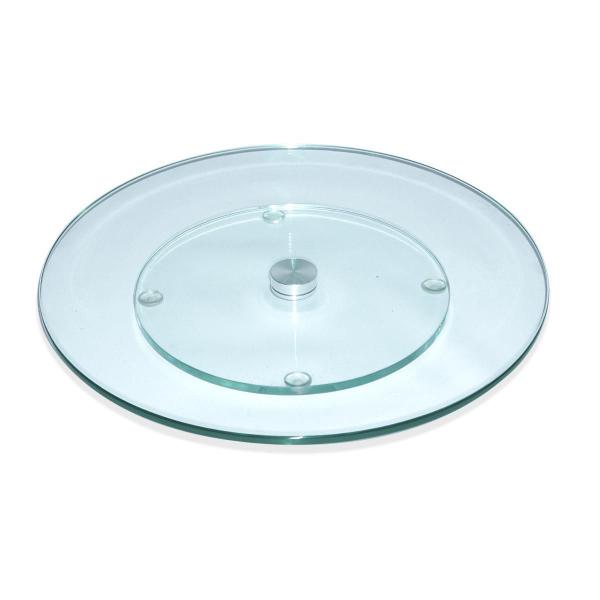 Imagem de Centro De Mesa Prato Giratório Vidro 8Mm Petisqueira 35Cm