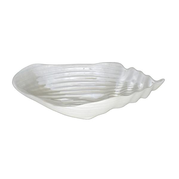 Imagem de Centro De Mesa Shell Concha Decor Vidro Pérola 36X24cm - Vylux