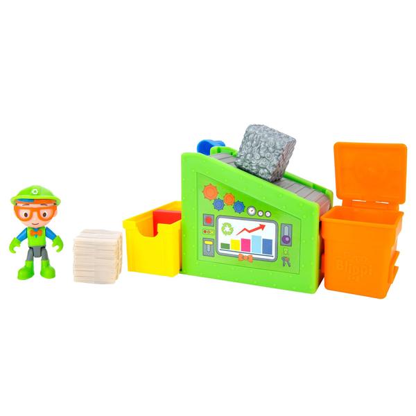 Imagem de Centro de reciclagem Playset Blippi Little Adventures com boneco