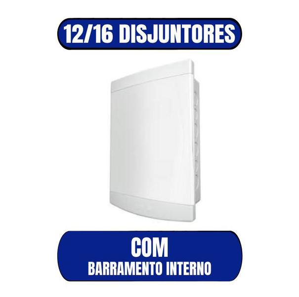 Imagem de Centro Distribuição PVC 12/16 Com Barramento Interno Embutir - TIGRE (33048505)