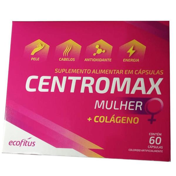 Imagem de Centromax Mulher 60 Capsulas - Vitaminas Colágeno - Ecofitus