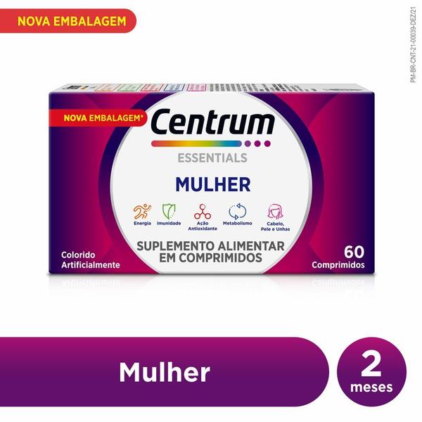 Imagem de Centrum Essentials Mulher 60 Comprimidos