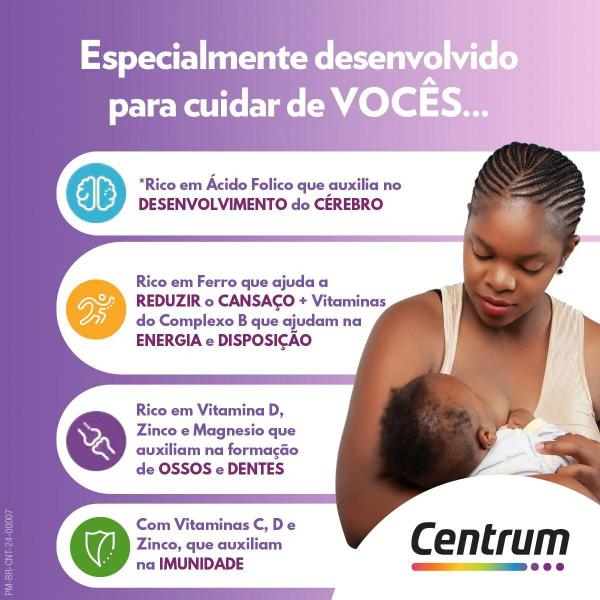 Imagem de Centrum Maternity 3 em 1 Suplemento Alimentar C/ 90 Cápsulas