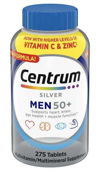 Imagem de Centrum Silver Men 50 Plus Multivitamínico. 275 Tabletes