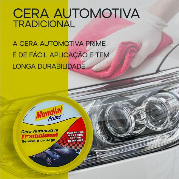 Imagem de Cera automotiva tradicional 200g - Mundial Prime Kit C/ 2