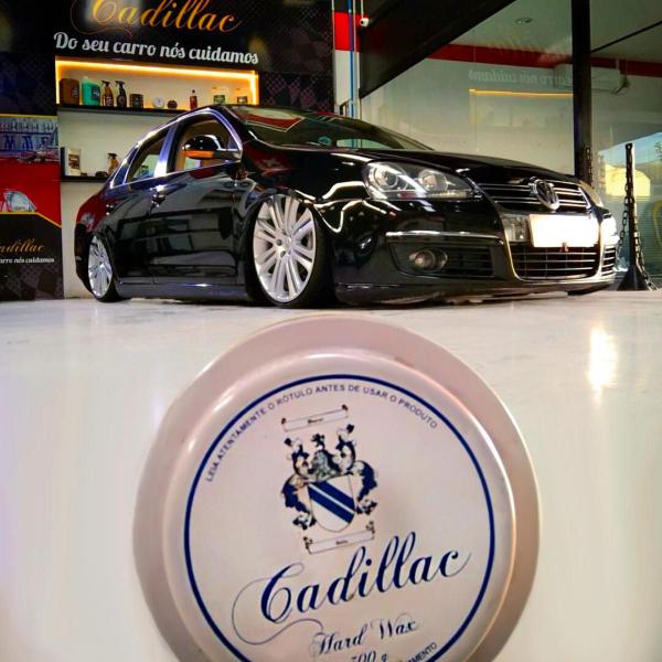 Imagem de Cera Cristalizadora Vitrificadora Hard Wax Cadillac Brilho e Proteção Automotiva + Toalha 40x40