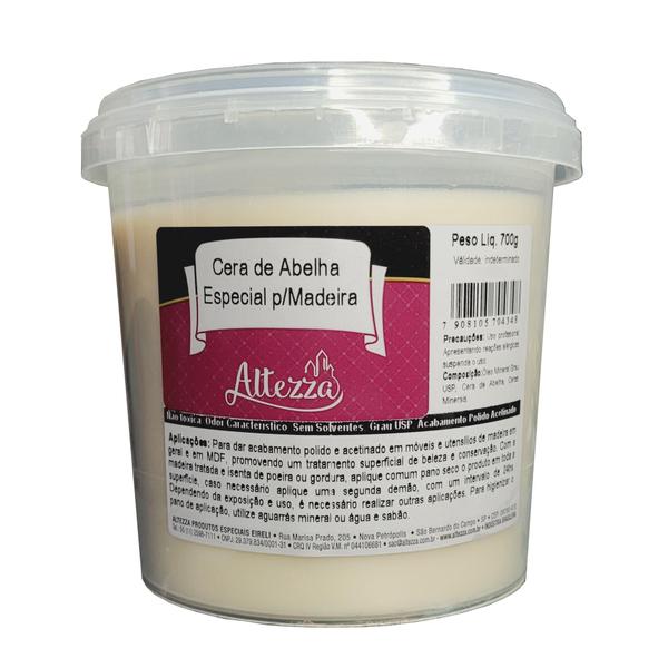 Cera de Abelha Para Madeira Lustra e Brilha Atóxica e Incolor Polimento de Móveis Vintage Demolição e Mogno 700g Embalagem Econômica - Altezza Imagem de Cera de Abelha Para Madeira Lustra e Brilha Atóxica e Incolor Polimento de Móveis Vintage Demolição e Mogno 700g Embalagem Econômica
