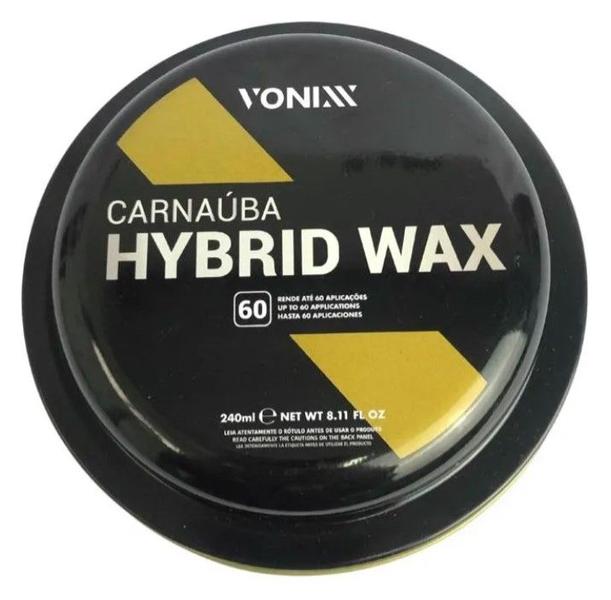 Imagem de Cera de carnauba hibrid wax super protetora 240g vonixx