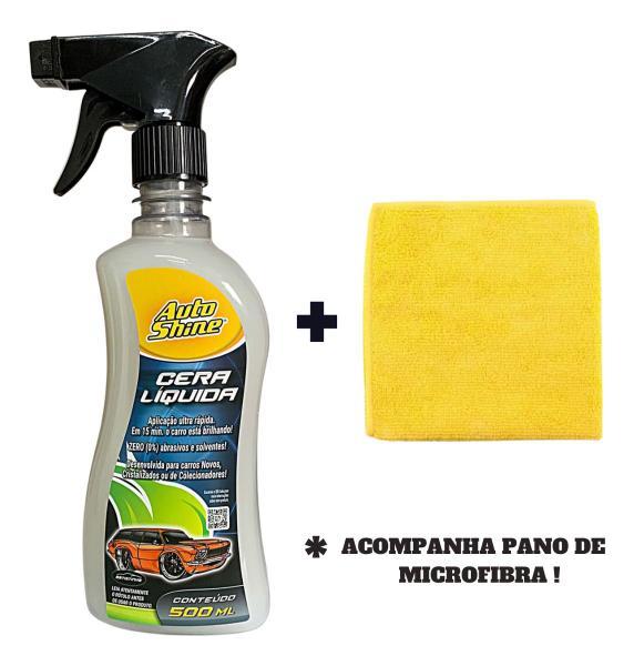 Imagem de Cera De Carnauba Liquida Spray Auto-shine 500ml Auto Brilho