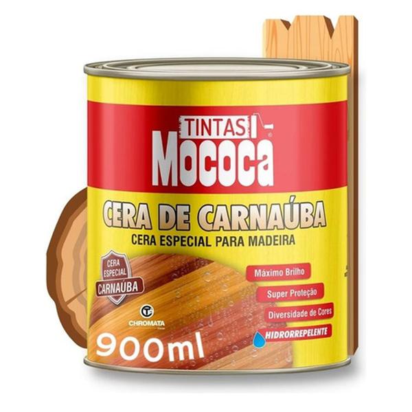 Imagem de Cera De Carnaúba Para Madeira Em Pasta Mococa 900ml Incolor