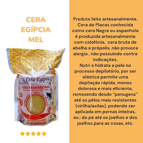 Cera Depilatória Cera Egipcia Elastica Anestesica Kit Ceras