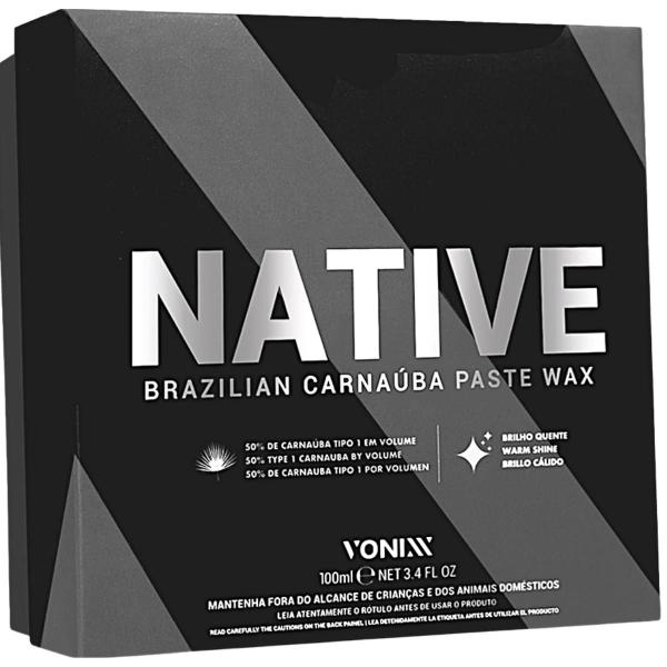 Imagem de Cera em Pasta Native Briho Quente Profundo para Carros Claros 100 Ml Vonixx