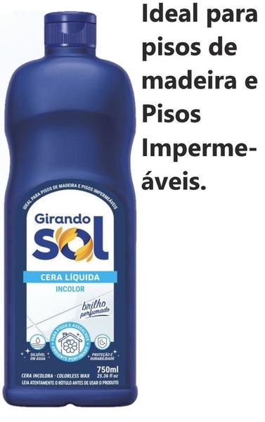 Imagem de Cera Líquida Brilho Perfumado Girando Sol 750ml