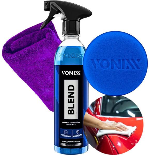 Imagem de Cera Liquida Spray Pronto Uso Vitrificadora Cristalizadora Para Carro Moto Caminhão Blend Vonixx 500ml