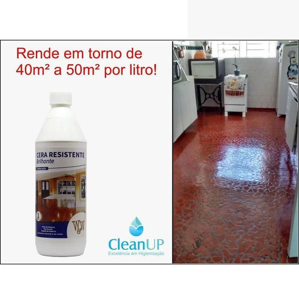 Imagem de Cera Para Piso De Madeira Resistente Brilhante - W&W 1L