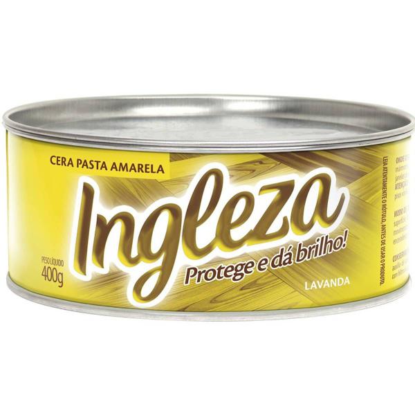 Imagem de CERA PASTA INGLEZA AMARELA LATA 400g ASSOALHOS NÃO CINTECADOS, MÓVEIS, PORTAS NÃO IMPERMEABILIZADAS