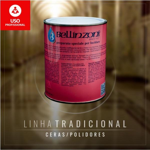 Imagem de Cera Pasta p/ Polimento Bellinzoni 1,3 Kg Incolor