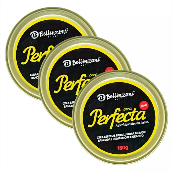 Imagem de Cera Perfecta Bellinzoni 180g Incolor Kit C/3 Und