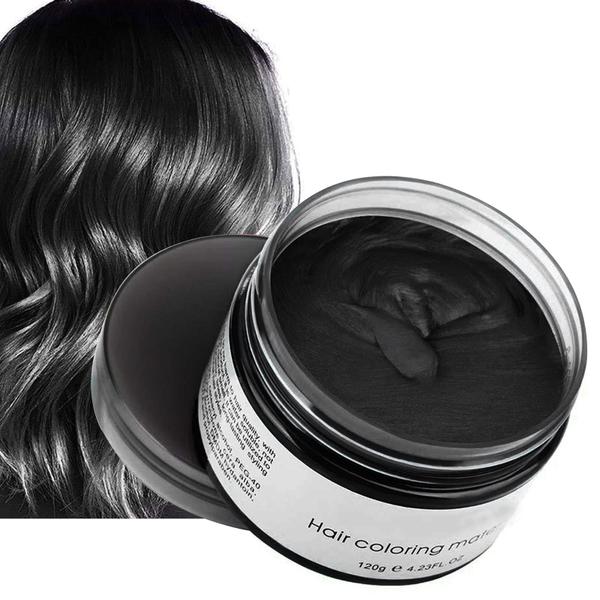 Imagem de Cera temporária para coloração de cabelo Acomler Black 125ml para Halloween