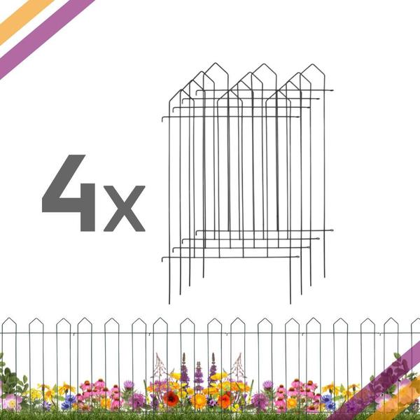 Cerca para Jardim Livre Birds Modular M - Kit com 4 - Cerca para