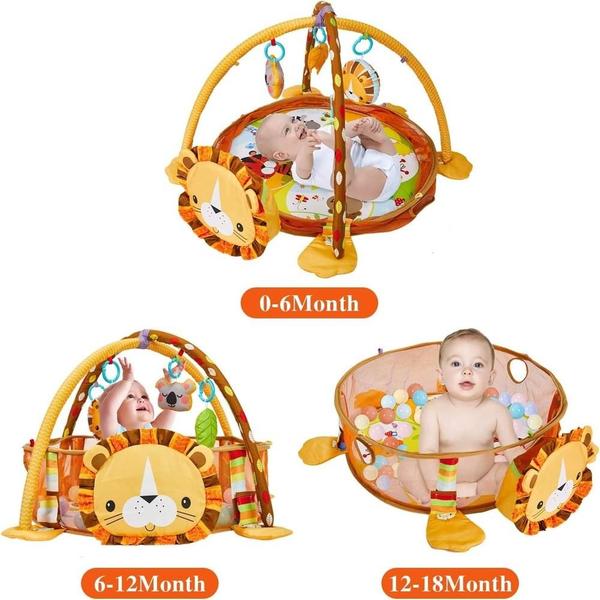 Cercadinho Infantil com 12 Bolinhas e Tapete Atividades - Yeet Imagem de Cercadinho Infantil com 12 Bolinhas e Tapete Atividades