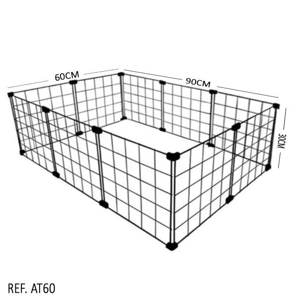 Imagem de Cercadinho Para Porquinho Da Índia, Roedores e Filhotes - 0,60 x 0,90 x 0,30