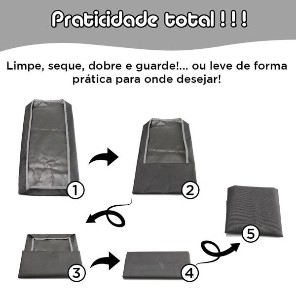 Imagem de Cercado Aramado Porquinho da Índia 40x80 Cm Preto com Bandeja Higiênica Impermeável