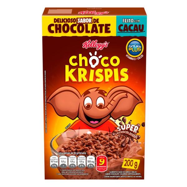 Cereal Choco Krispis Kelloggs 200g - Kellogg's Imagem de Cereal Choco Krispis Kelloggs 200g