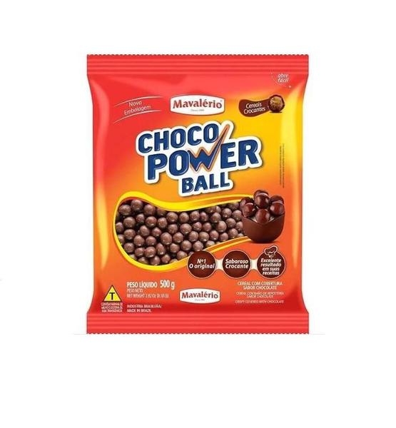 Imagem de Cereal Choco Power Ball Micro Sabor Preto Mavalério 500G