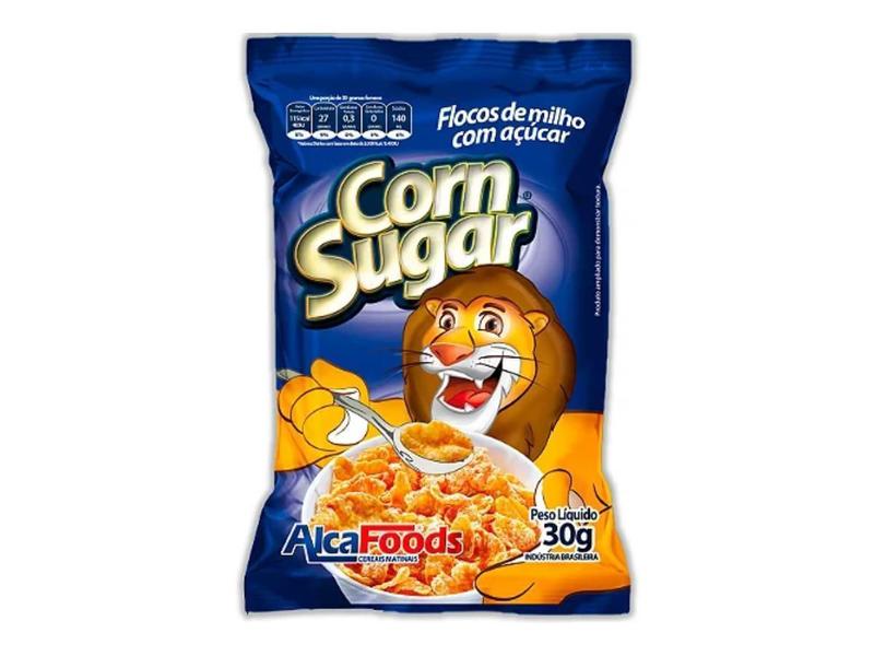 Cereal Corn Sugar Sachê Alca Foods - Pacote Com 25 Unidades Imagem de Cereal Corn Sugar Sachê Alca Foods - Pacote Com 25 Unidades