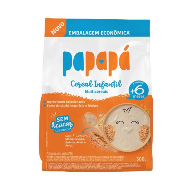 Imagem de Cereal Infantil +6 Meses Multicereais Sem Açúcar 500g Papapá