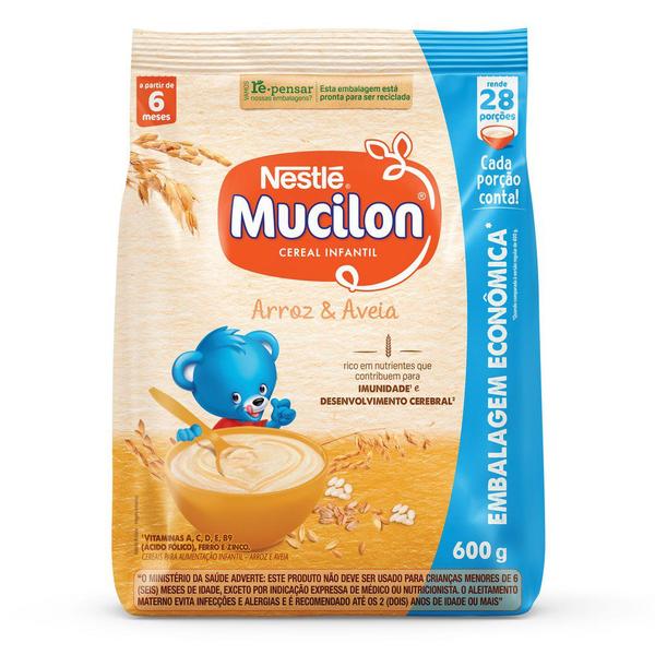 Imagem de Cereal Infantil Mucilon Arroz e Aveia 600g