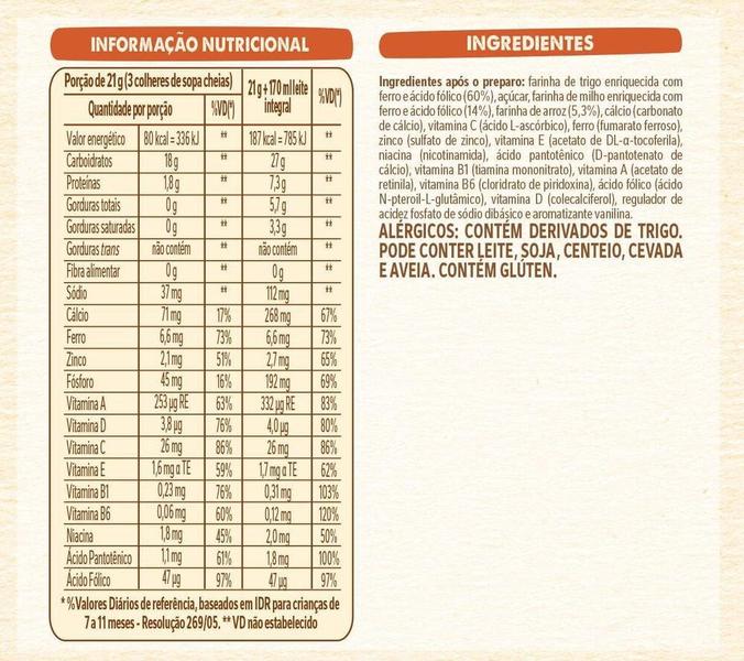 Imagem de Cereal Infantil MUCILON Multicereais 400g